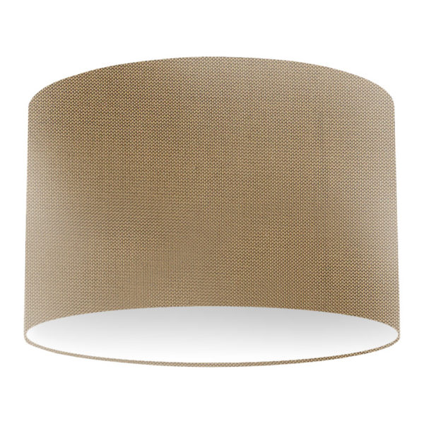 Almond Silk Drum Lampshade