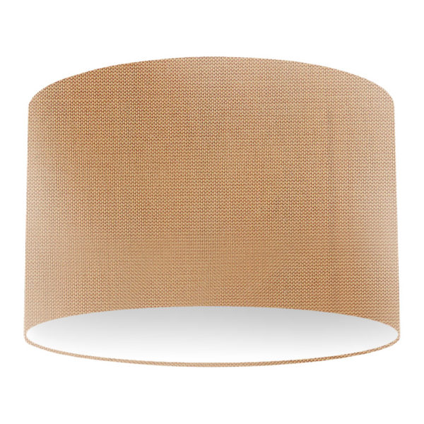 Apricot Silk Drum Bespoke Lampshade