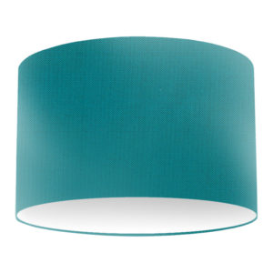 Aqua Silk Drum Lampshade