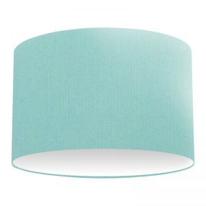 Aquamarine Cotton Drum Bespoke Lampshade