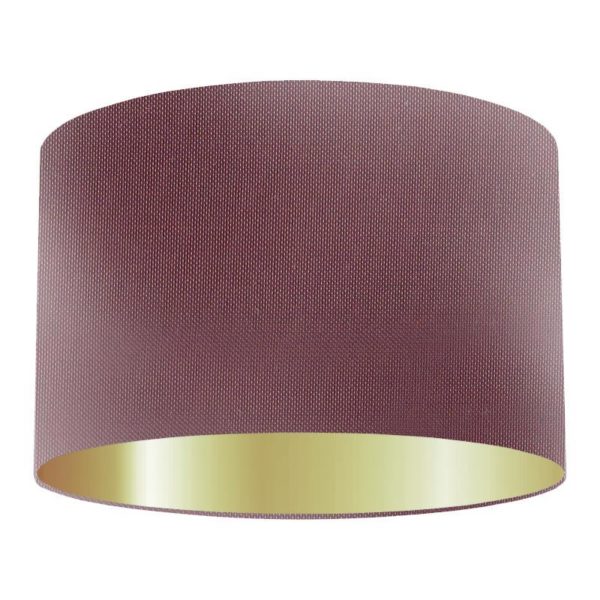 Beena Silk Drum Lampshade With Gold Lining