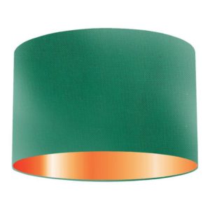 Bond Silk Drum Lampshade With Copper Lining