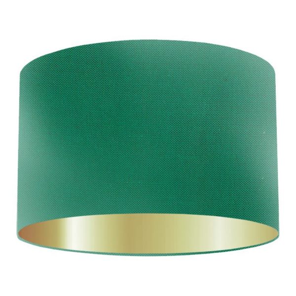Bond Silk Drum Lampshade With Gold Lining