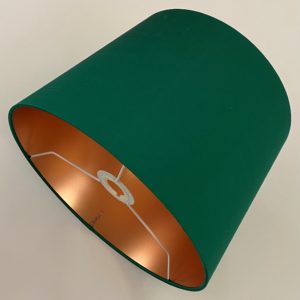 Bond Silk with Frosted Copper Metallic Lining French Drum Lampshade
