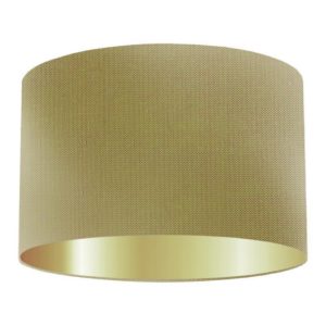 Cactus Silk Drum Lampshade With Gold Lining