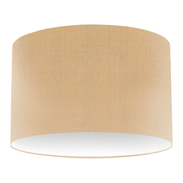 Camel Silk Drum Lampshade