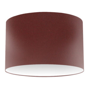 Claret Silk Drum Lampshade