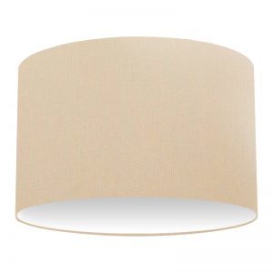 Cream Cotton Drum Lampshade