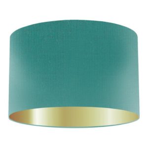 Elfin Silk Drum Lampshade With Gold Lining