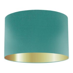 Teal silk lampshade discount