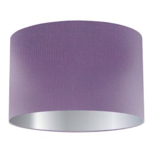 Empress Silk Drum Lampshade with Silver Lining