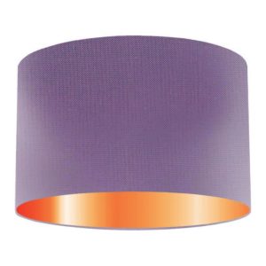 Empress Silk Drum Lampshade With Copper Lining