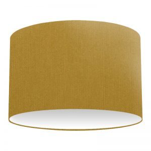 Gold Cotton Drum Lampshade
