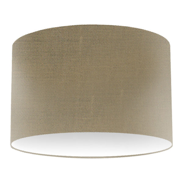 Golden Silk Drum Lampshade