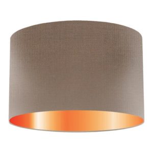 Herb Silk Drum Lampshade With Copper Lining