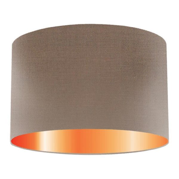 Herb Silk Drum Lampshade With Copper Lining