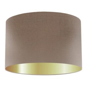 Herb Silk Drum Lampshade With Gold Lining
