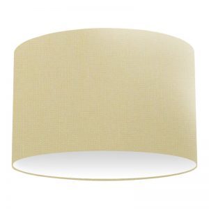 Honey Cotton Drum Lampshade