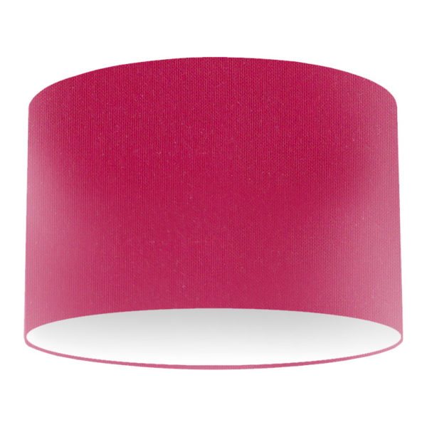 Hot Pink Silk Drum Lampshade
