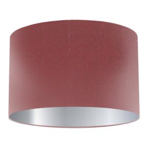 Incense Silk Drum Lampshade with Silver Lining