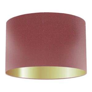 Incense Silk Drum Lampshade With Gold Lining