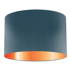 Insignia Silk Drum Lampshade With Copper Lining