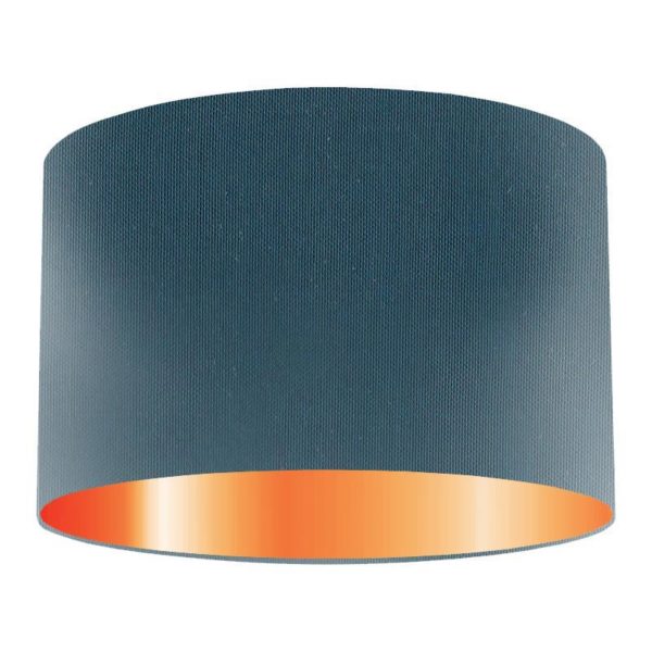 Insignia Silk Drum Lampshade With Copper Lining