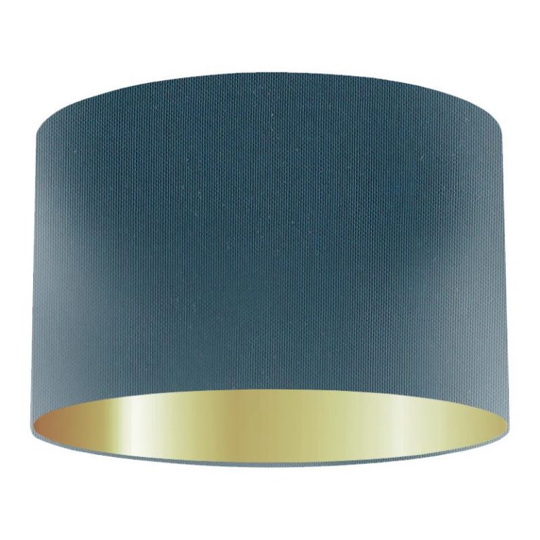 Insignia Silk Drum Lampshade With Gold Lining Dorval Lighting