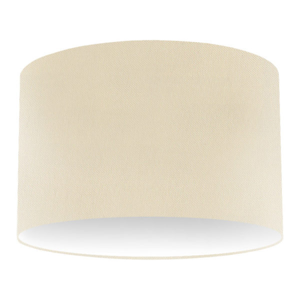 Ivory Silk Drum Lampshade