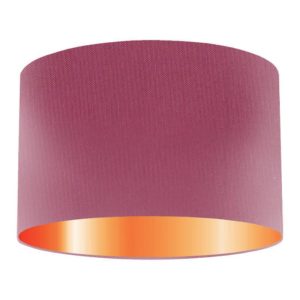 Jam Silk Drum Lampshade With Copper Lining
