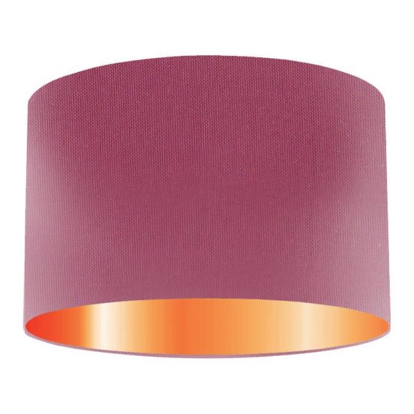 Jam Silk Drum Lampshade With Copper Lining
