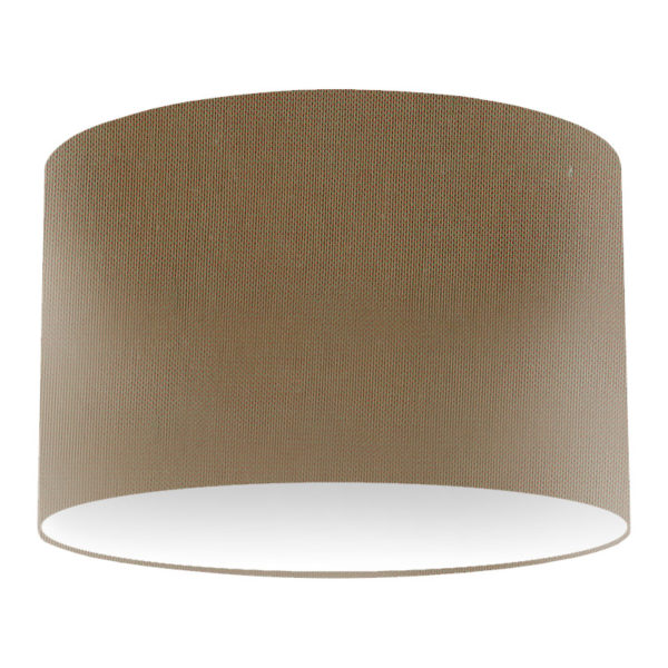 Khaki Silk Drum Lampshade