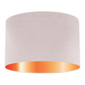 Lily Silk Drum Lampshade With Copper Lining