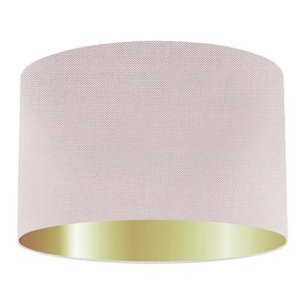 Lily Silk Drum Lampshade With Gold Lining
