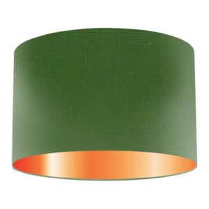 Lincoln Silk Drum Lampshade With Copper Lining