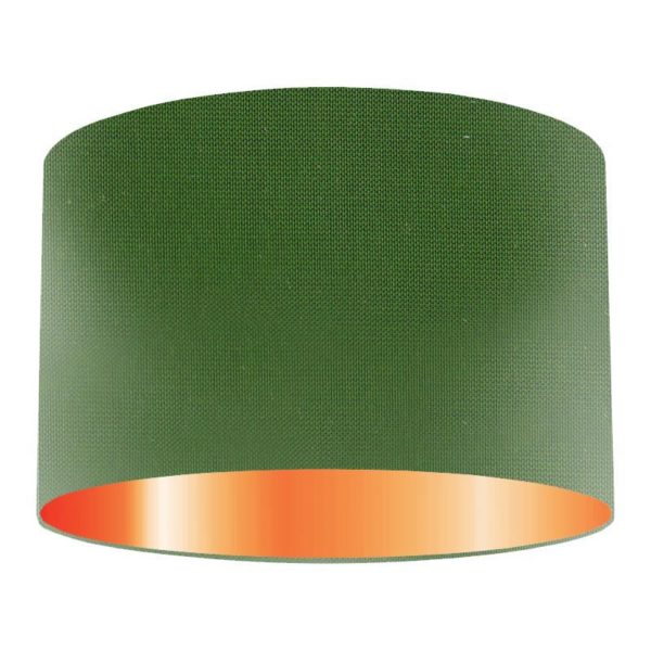 Lincoln Silk Drum Lampshade With Copper Lining