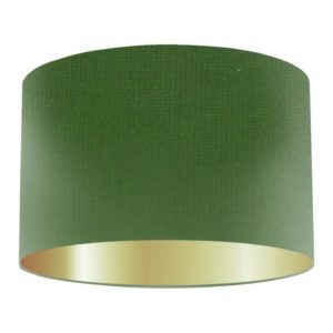 Lincoln Silk Drum Lampshade With Gold Lining