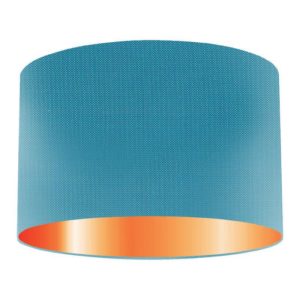 Loch Silk Drum Lampshade With Copper Lining