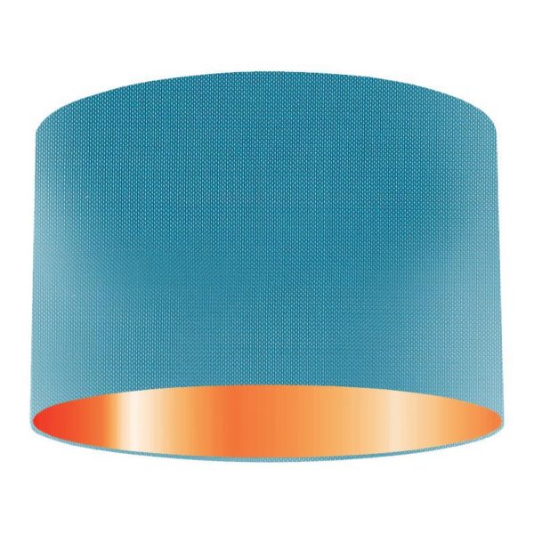 Loch Silk Drum Lampshade With Copper Lining