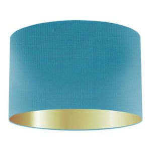 Loch Silk Drum Lampshade With Gold Lining