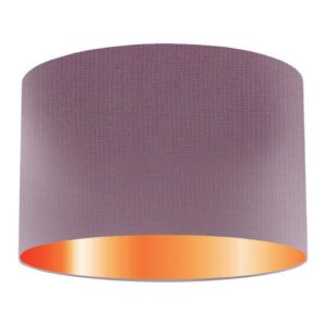 Lupin Silk Drum Lampshade With Copper Lining