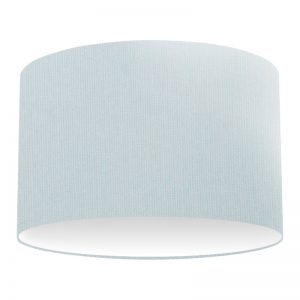 Light Blue Cotton Drum Bespoke Lampshade