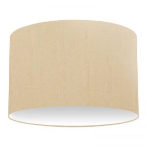 Light Salmon Cotton Drum Lampshade