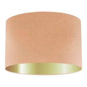 Melba Silk Drum Lampshadewith Gold Lining