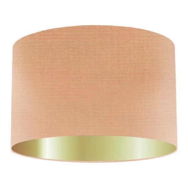 Melba Silk Drum Lampshadewith Gold Lining