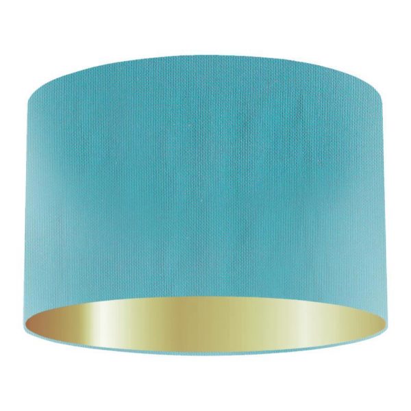 Oasis Silk Drum Lampshade With Gold Lining