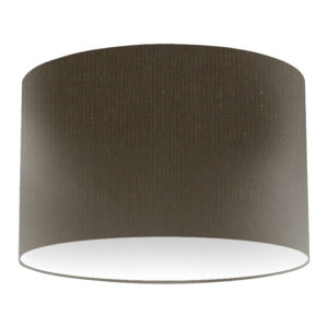 Olive Silk Drum Lampshade