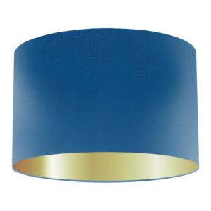 Pacific Silk Drum Lampshade With Gold Lining