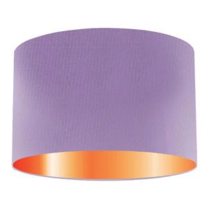 Petal Silk Drum Lampshade With Copper Lining