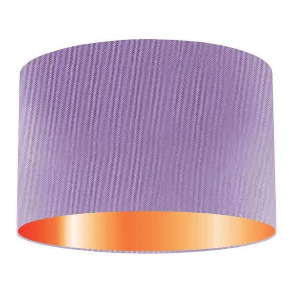 Petal Silk Drum Lampshade With Copper Lining